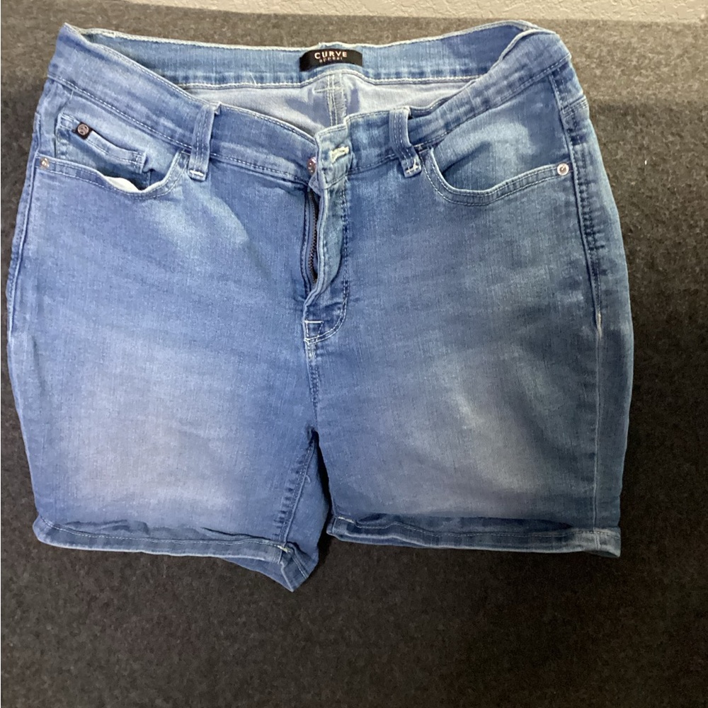 Curve Appeal Women's Denim Blue Jean Shorts